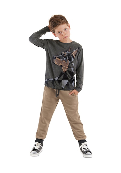 Denokids Mshb&g Doberman Erkek Çocuk T-shirt Pantolon Takım Çok Renkli