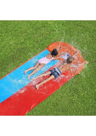 Bestway H2ogo Tsunami Splash Ramp Çift Kaydırak 488 Cm Çok Renkli