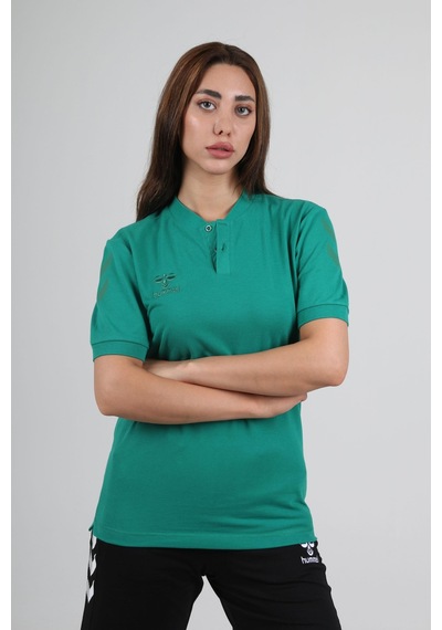 Hummel Armin Pamuklu Bebe Yaka Tişört Yeşil