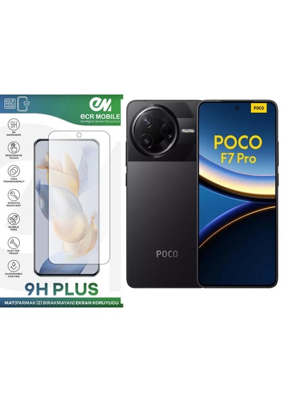 Poco F7 Pro Ekran Koruyucu Mat Parmak İzi Bırakmayan Uyumlu 9h Esnek Nano Kırılmayan