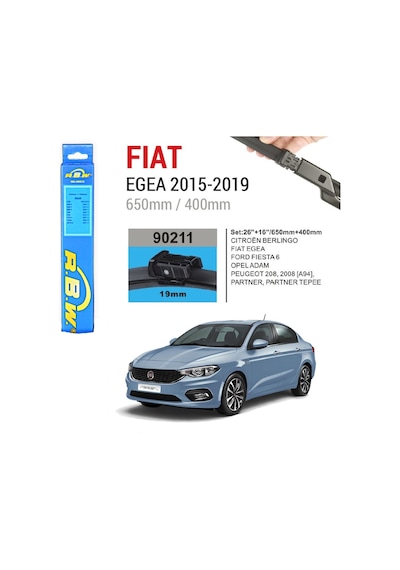 Fiat Egea Rbw Muz Silecek Takımı 2015-2020