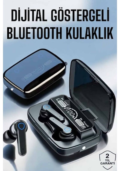 Bluetooth Kulaklık Dijital Göstergeli Kablosuz Uzun Pil Ömrü - Lisinya Standart