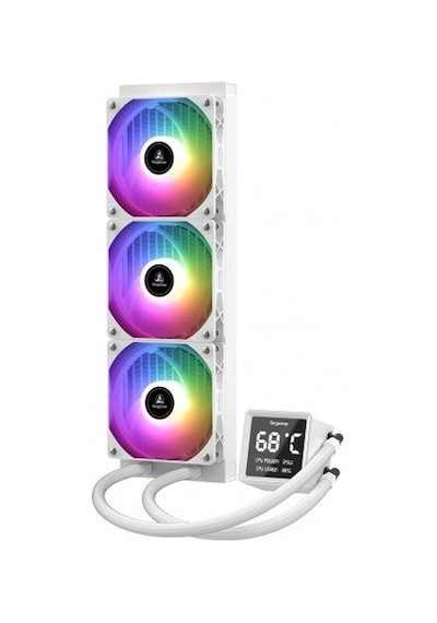Segotep Beaced 360 Argb Beyaz Sıvı İşlemci Soğutucusu Am5 Ve Lga1700 Uyumlu