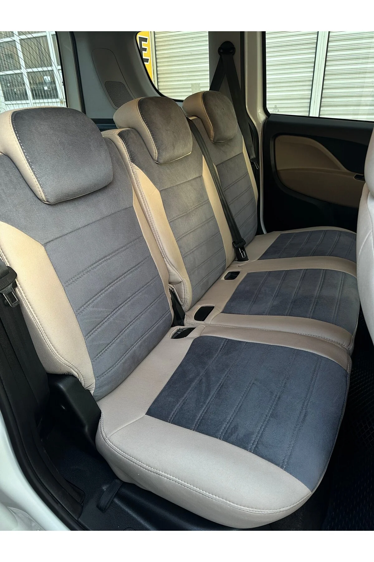Fiat Doblo Araca Özel Koltuk Kılıfı Bej