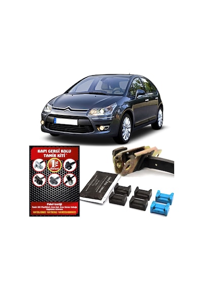 Barrer Citroen C4 Kapı Gergi (Limitör) Tamir Kiti (2 Kapı Set) 2004-2011