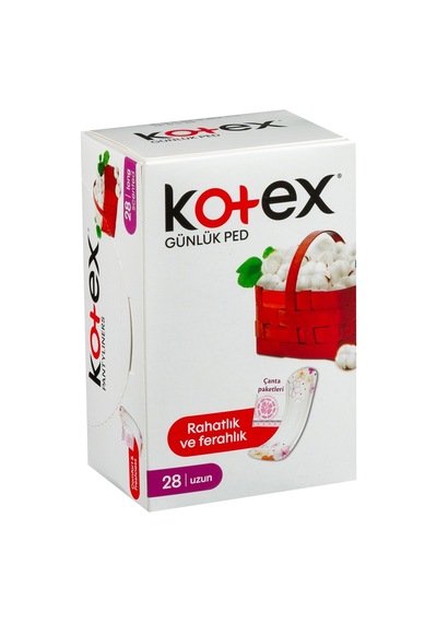 Kotex Günlük Ped Uzun 28'li - İpeksi Yumuşaklık Ve Güvenli Koruma Tarı