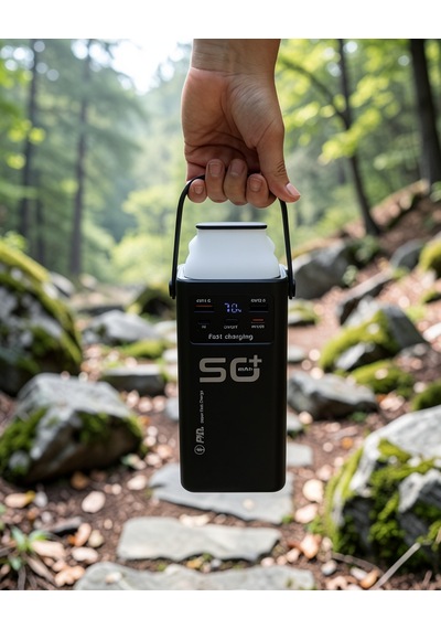 Powerbank 50.000 Mah 4 Dahili Kablo Dijital Gösterge Led Aydınlatmalı Çok Renkli