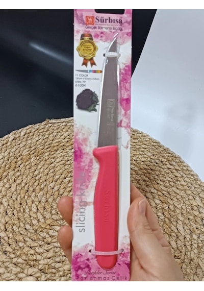 Sürmene 61004 Mutfak Bıçağı 9,50 Cm Nar Çiceği Çok Renkli