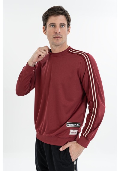 Maraton Comfort Erkek Bisiklet Yaka Bordo- Sweatshirt Bordo-
