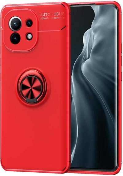 Xiaomi Mi 11 Kılıf Zore Ravel Silikon Kapak Kırmızı