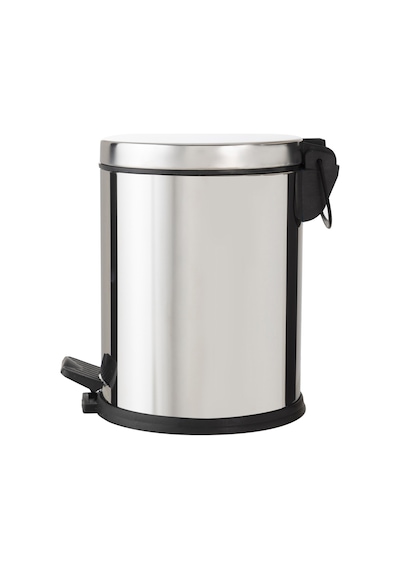 Mudo Home 5lt Pedallı Çöp Kovası Inox Gri