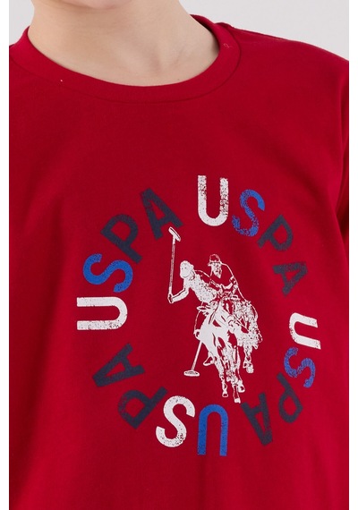 U.S. Polo Assn. U.s. Polo Assn Erkek Çocuk Kırmızı Pijama Takımı 5274-48758 Kırmızı