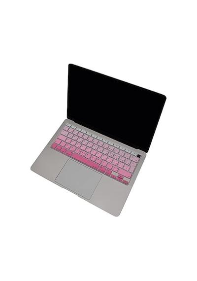 Macbook Air 13 Arapça Klavye Koruyucu A1932 A2179 A2337 M1 Uk Iso Ters L Enter Uyumlu Arabic Keyboard Cover Touch Id Pembe Pembe