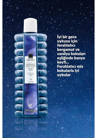 Avon Senses Goodnight Sweetheart Bergamot Ve Vanilya Kokulu Banyo Köpüğü 500 Ml 285 ML