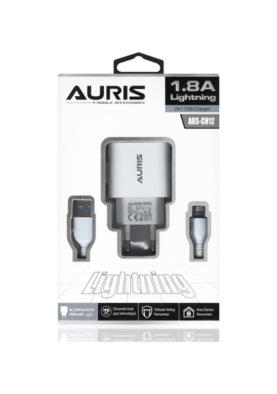 Auris 1.8A 10W Apple Uyumlu iPhone 5 6 7 8 X Xs Max Xr S Plus Hızlı Şarj Cihaz