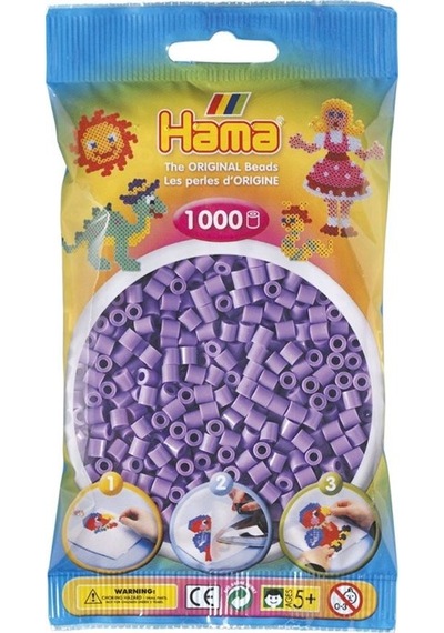 1.000'Lik Hama Midi Boncuk - Pastel Mor