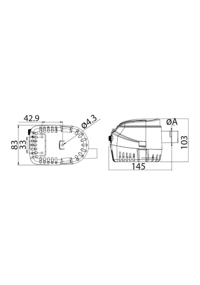 Europump II otomatik sintine Pompası 1100GPH 12V