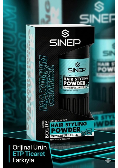 Sinep Toz Wax No:6 Powerful Hold Turkuaz Ekstra Güçlü Tutuş & Cesur Tarzlar 20 Gr