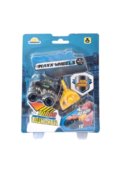 1 Adet Maxx Wheels Mini Fırlayan Araçlar Turbo Launcher Çok Renkli