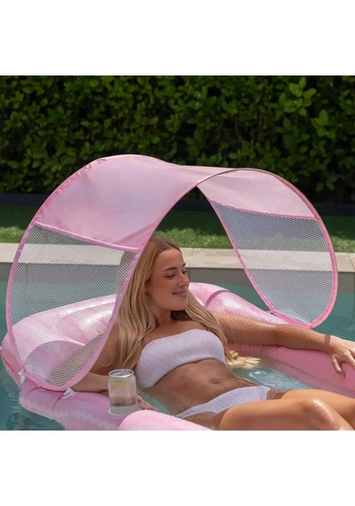 Flamingueo Tenteli Fileli Havuz Yatağı Belmondo Pink Pembe