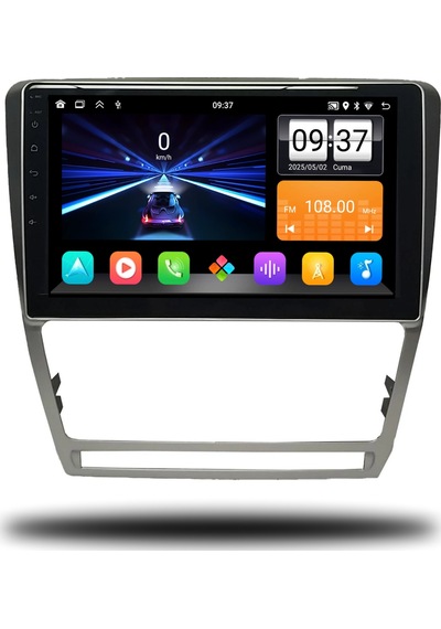 Medya Magic Skoda Octavia 2007-2012 Uyumlu 6-128 Gb Multimedya Navigasyon 9"