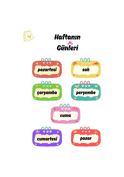 Besay Okul Öncesi Türkçe Eğitim Poster Seti 12'li A4 Çerçevesiz