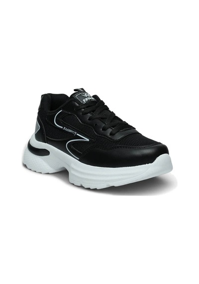 Trender Texin Zenne 2626 Siyah - Beyaz Kadın Sneaker Gn03a2626