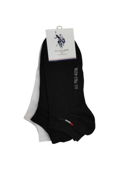 U.S. Polo Assn. U.s. Polo Assn. Erkek 3'lü Patik Çorap James Siyah
