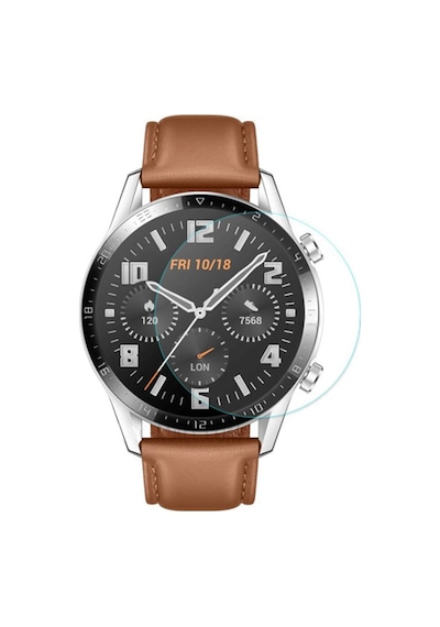 Huawei Watch Gt 2 46Mm (2019) Tempered Kırılmaz Cam Koruyucu (399624582)-Şeffaf