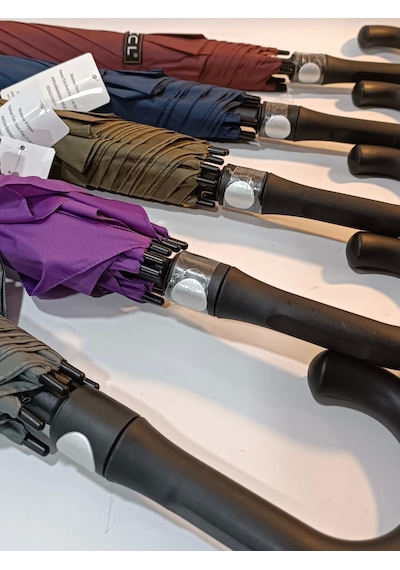 Büyük Boy Baston Fiber Şemsiye 105 Cm Çap Renkli Çok Renkli