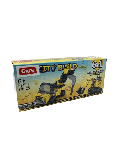Lelebrother City Build İş Makinesi Seti Eğitici Blok Oyuncak No-5