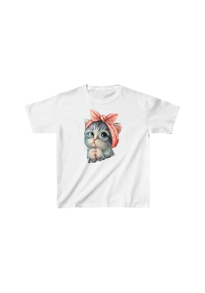Mzpkartan Çocuk Unisex Baskılı T-shirt - Beyaz