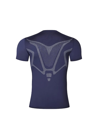 Ghassy Co. Erkek Ultra Esnek Koşu Egzersiz Hızlı Kuruma Nefes Alabilen Kısa Kollu Spor T-shirt 001 Lacivert
