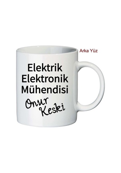 Elektrik - Elektronik Mühendisine Hediye Isimli Kupa Bardak