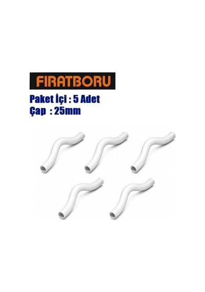 Fırat Düz Köprü 25mm, Düz Kavis, 5 Adet, 7b00120025