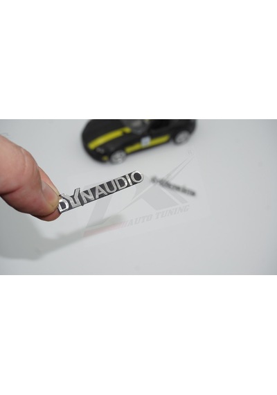 Dynaudio Logo Hoparlör Krom Metal Tırnaklı Logo Amblem 2 Li Set N11.2856