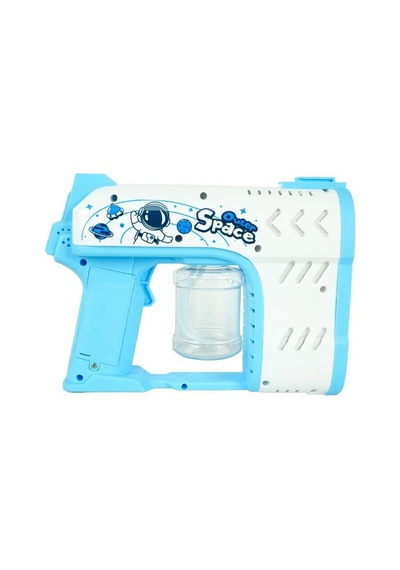 Bubble Blaster Işıklı Ve Müzikli Çift Başlıklı Köpük Tabancası Double Head Bubble Gun - Mavi