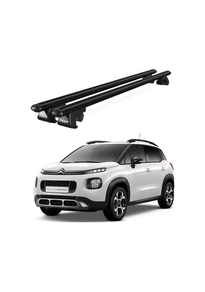 Venüs Citroen C3 Aircross Suv 2018 Ve Sonrası Uyumlu Siyah Ara Atkı Port Bagaj Tavan Barı