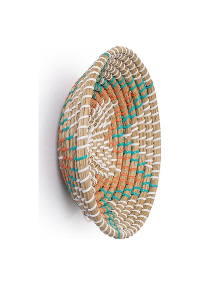 Koza Home Meander Bambu El Yapımı Turuncu Yıldız Duvar Tabağı Dekoru 25cm 8