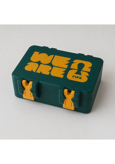 Fıfa Temalı Sticker Saklama Kutusu 12x8x4,5 Cm 3d Baskı Dekoratif Organizer Kutu
