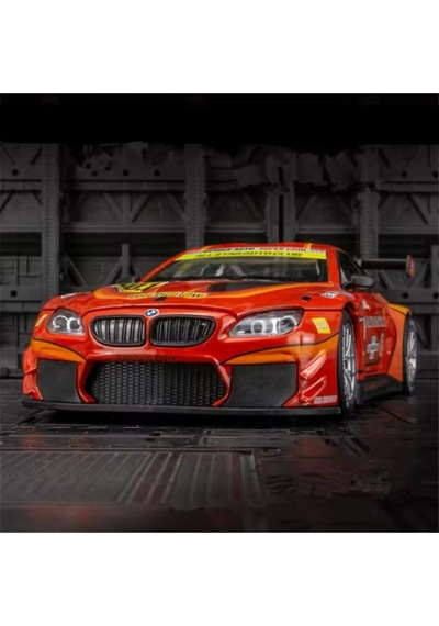 Scowetto Bmw M6 Ggt3 Diecast Model Araba Açılan Kapı Kaput Bmw Yarış Arabası Modifiyeli Bmw M6 Model Araba