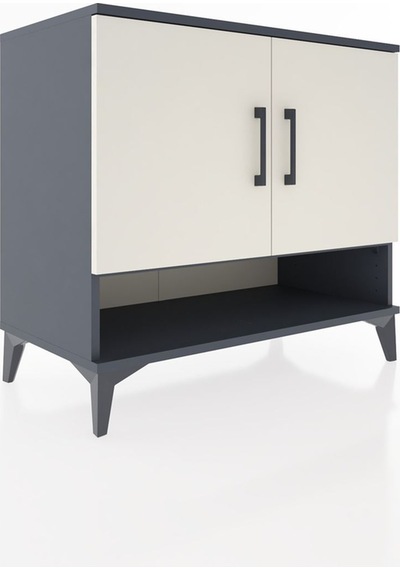 Hyperion Şifonyer 2 Raflı 2 Kapaklı 88x44x80 Antrasit-aytaşı Antrasit