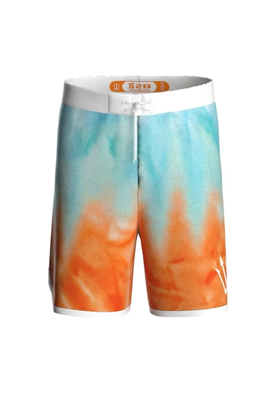 Pose I Down Sun Tie Dye Boardshort Erkek Fizik Ve Deniz Şortu Turkuaz