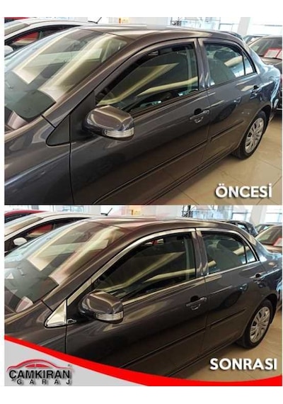Toyota Corolla Uyumlu 2008-2012 Cam Çıtası   Nıkelaj