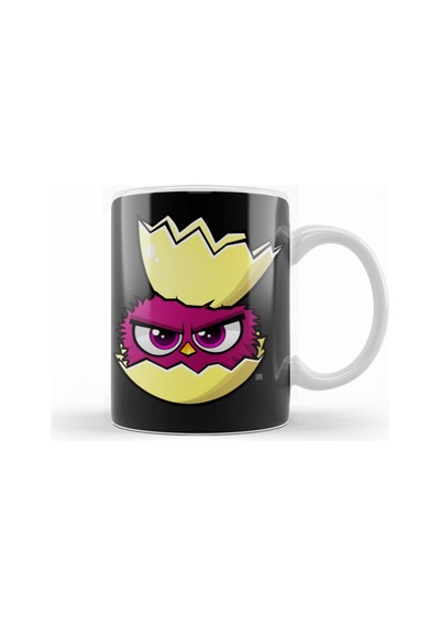 Cute Bırdıes Crown Kupa Bardak Porselen Karışık