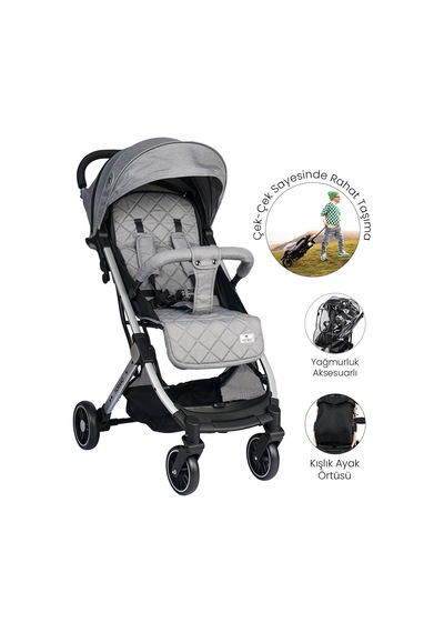 Lorelli Fiorano Kabin Bebek Arabası Dolphin Grey Gri
