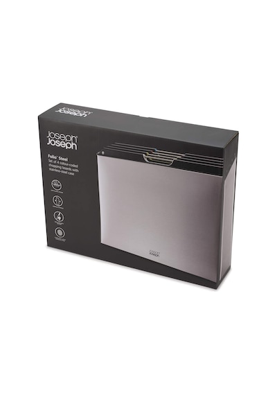 Joseph Joseph Folio Standlı Kesme Tahtası 4 Lü Çelik Gri