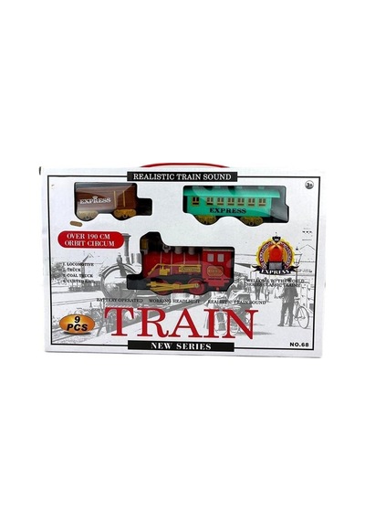 68 Pilli Tren Seti 9 Parça