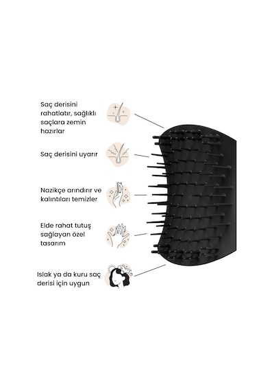 Tangle Teezer Saç Derisi Masaj ve Eksfoliye Saç Fırçası