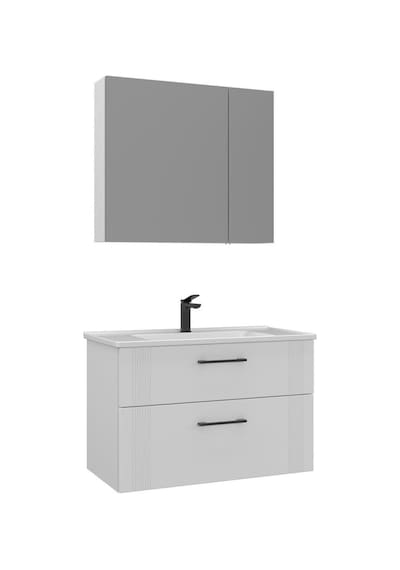 Orka Banyo Dolabı Takım Bari 85 Cm Mat Beyaz Beyaz Orka Banyo Dolabı Takım Bari 85 Cm Mat Beyaz Beyaz
